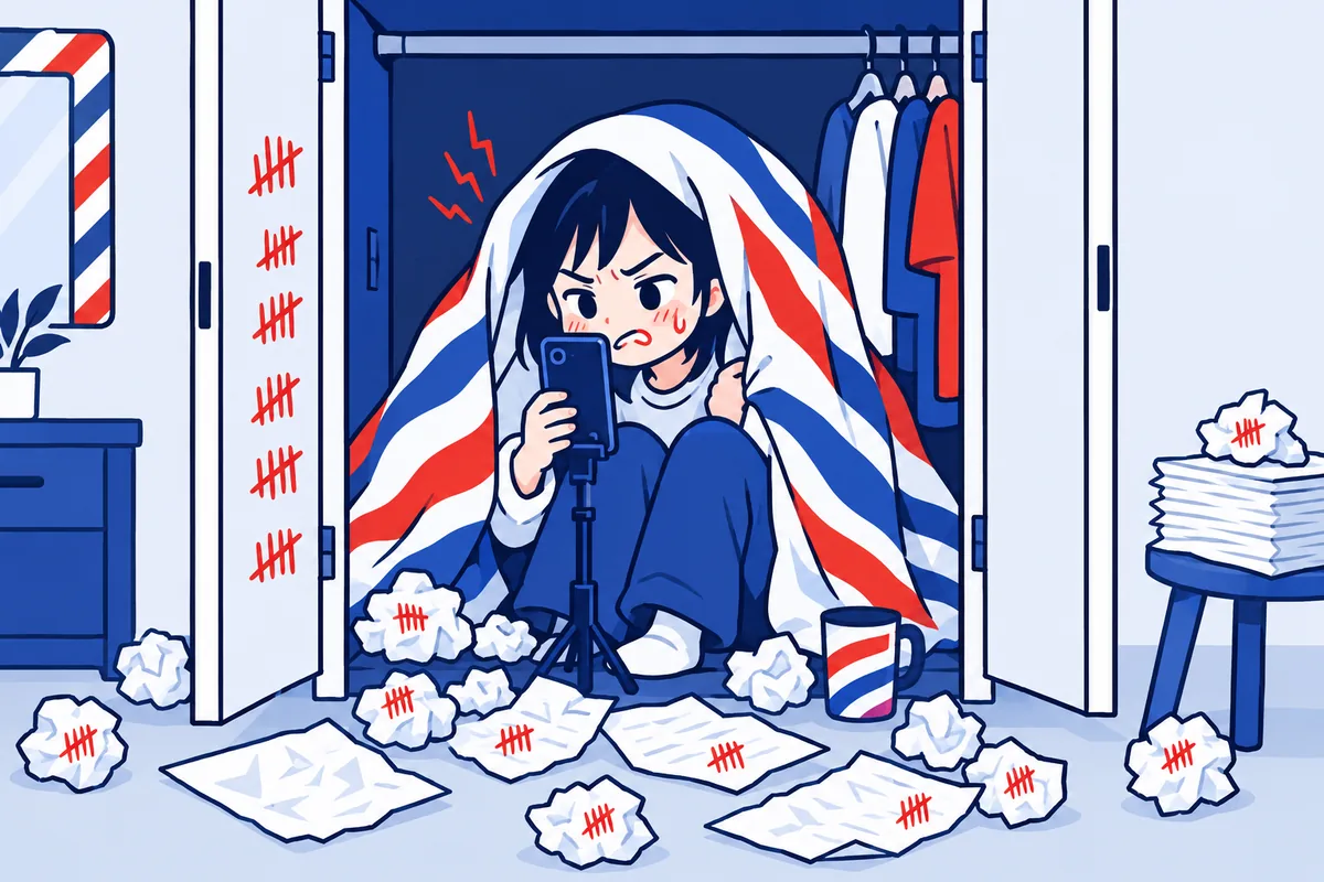 躲在衣櫃裡一句一句重錄旁白的人